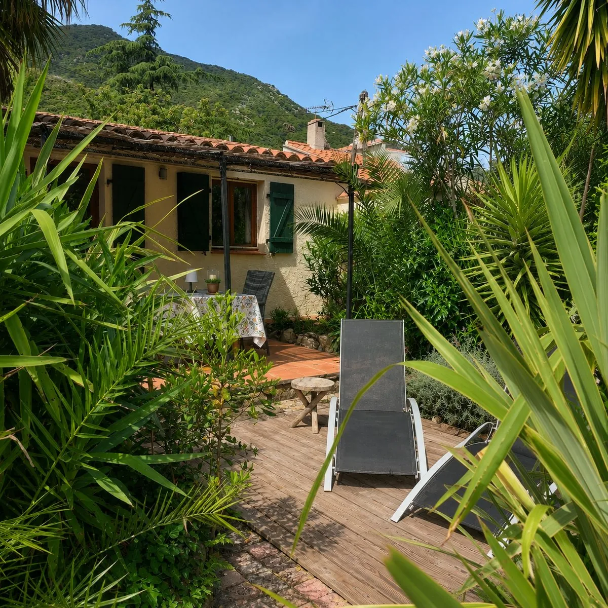 Le mas au pied des Albères