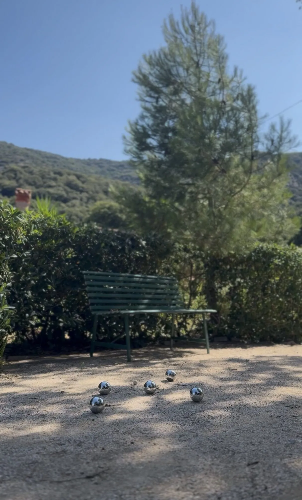 Le terrain de pétanque